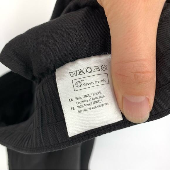 TENTREE Kaslo Wide Leg Pant Black S - Picture 6 of 7